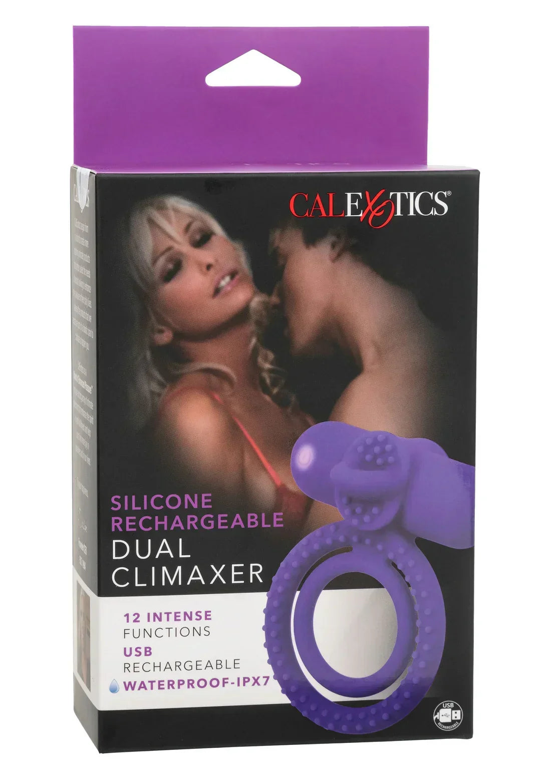 Bestel: Rechargeable Dual Climaxer by CalExotics - bij Happytoys.nl, happytoys.be, Happytoys.ae: erotische sex webshop | liever Happy dan Easy ⭐⭐⭐⭐⭐