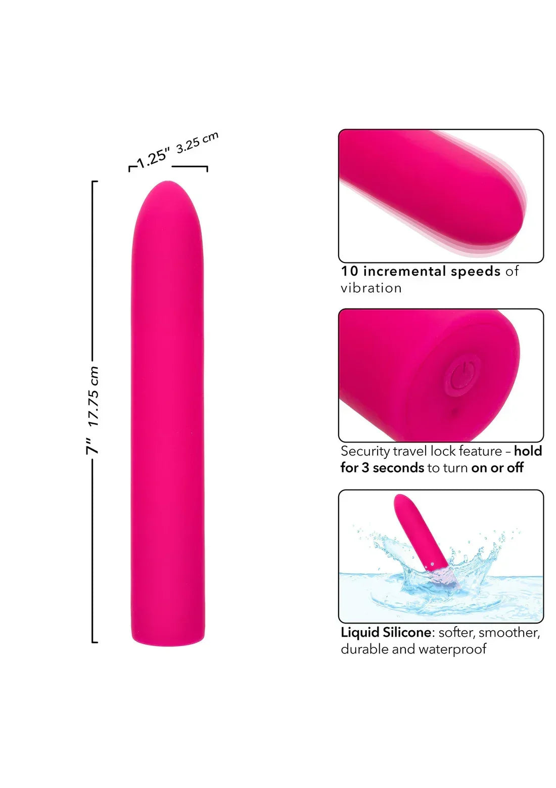 Bestel: Rechargeable Chic Standard by CalExotics - bij Happytoys.nl, happytoys.be, Happytoys.ae: erotische sex webshop | liever Happy dan Easy ⭐⭐⭐⭐⭐