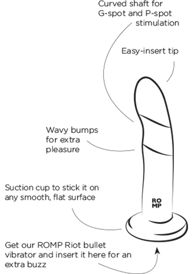 Bestel: Piccolo Dildo by Romp - bij Happytoys.nl, happytoys.be, Happytoys.ae: erotische sex webshop | liever Happy dan Easy ⭐⭐⭐⭐⭐