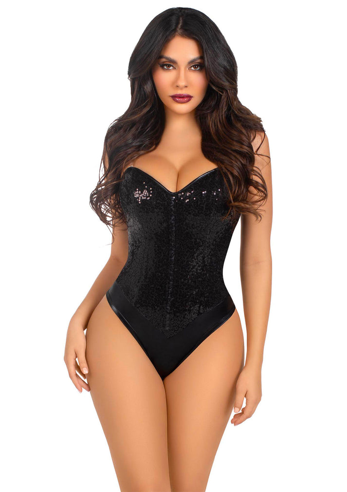 Bestel: Sequin Boned Crotch Bodysuit by Leg Avenue - bij Happytoys.nl, happytoys.be, Happytoys.ae: erotische sex webshop | liever Happy dan Easy ⭐⭐⭐⭐⭐