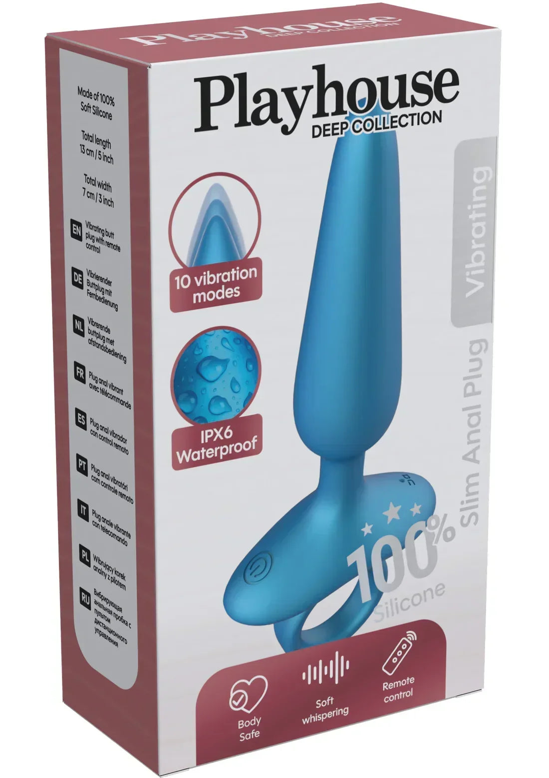 Bestel: Slim Anal Plug Vibrating + Remote by Playhouse - bij Happytoys.nl, happytoys.be, Happytoys.ae: erotische sex webshop | liever Happy dan Easy ⭐⭐⭐⭐⭐