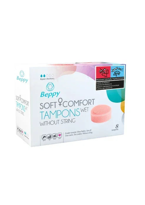 Bestel: Soft & Comfort Wet 8pcs by Beppy - bij Happytoys.nl, happytoys.be, Happytoys.ae: erotische sex webshop | liever Happy dan Easy ⭐⭐⭐⭐⭐