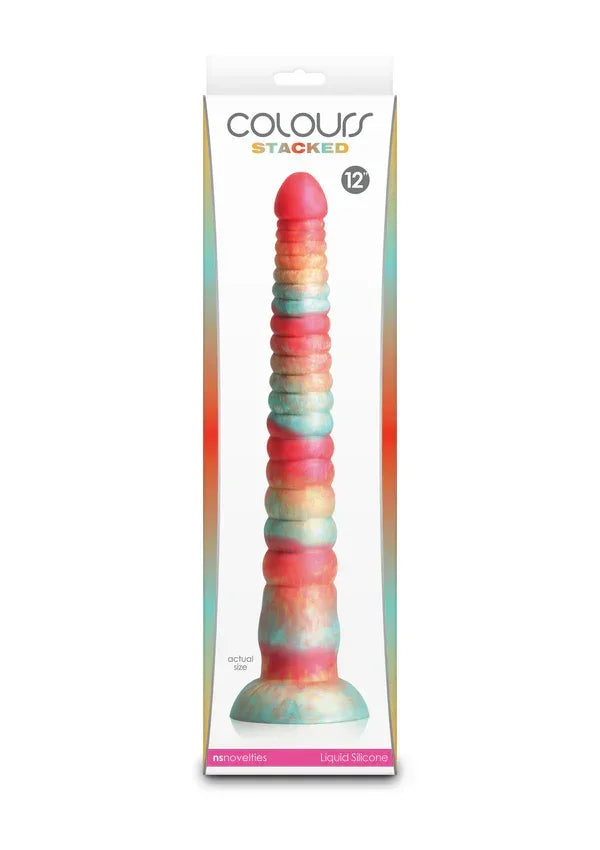 Bestel: Stacked 12 inch Dildo Red by NS Novelties - bij Happytoys.nl, happytoys.be, Happytoys.ae: erotische sex webshop | liever Happy dan Easy âââââ