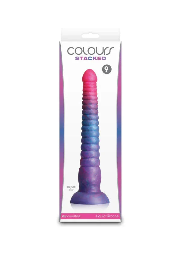 Bestel: Stacked 9 inch Dildo Blue by NS Novelties - bij Happytoys.nl, happytoys.be, Happytoys.ae: erotische sex webshop | liever Happy dan Easy ⭐⭐⭐⭐⭐