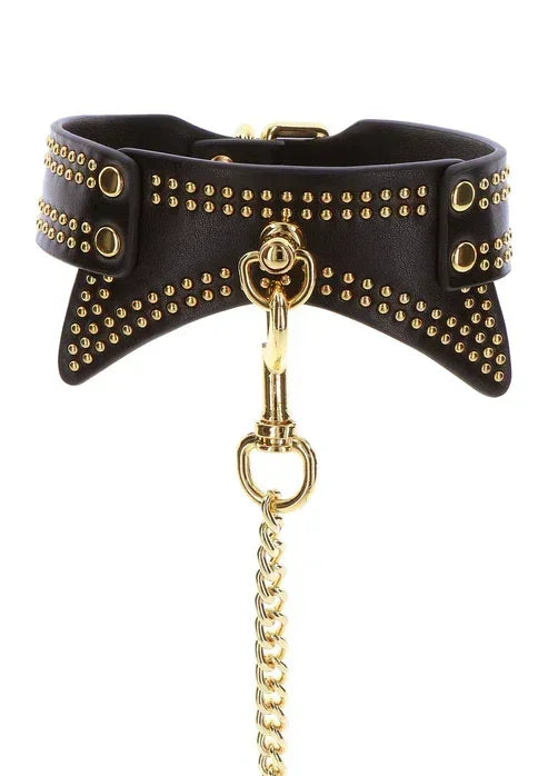 Bestel: Studded Collar and Leash by Taboom - bij Happytoys.nl, happytoys.be, Happytoys.ae: erotische sex webshop | liever Happy dan Easy ⭐⭐⭐⭐⭐
