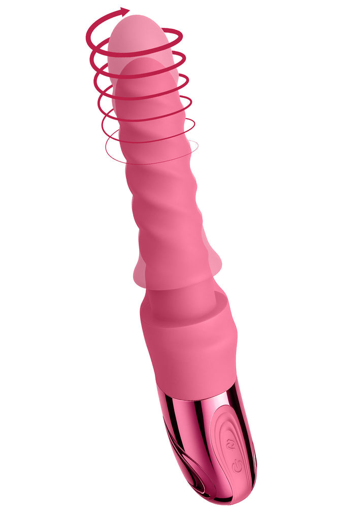 Swirl Ribbed Massaging Vibrator by She.E.O.