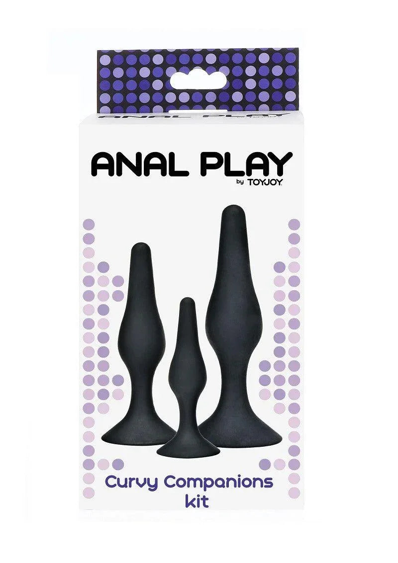 Bestel: Anal Play Curvy butplug Companions Kit 3pcs by ToyJoy - bij Happytoys.nl, happytoys.be, Happytoys.ae: erotische sex webshop | liever Happy dan Easy ⭐⭐⭐⭐⭐
