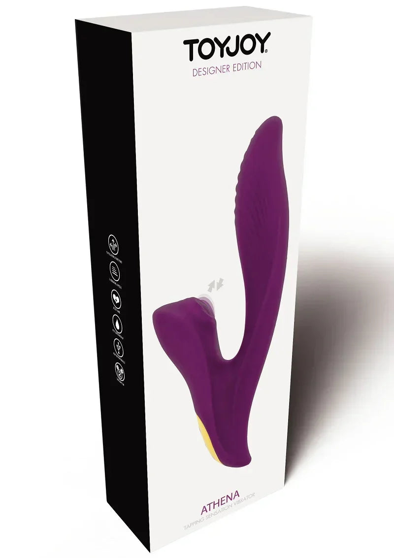 Bestel: Designer Edition Athena Tapping Sensation Vibe by ToyJoy - bij Happytoys.nl, happytoys.be, Happytoys.ae: erotische sex webshop | liever Happy dan Easy ⭐⭐⭐⭐⭐