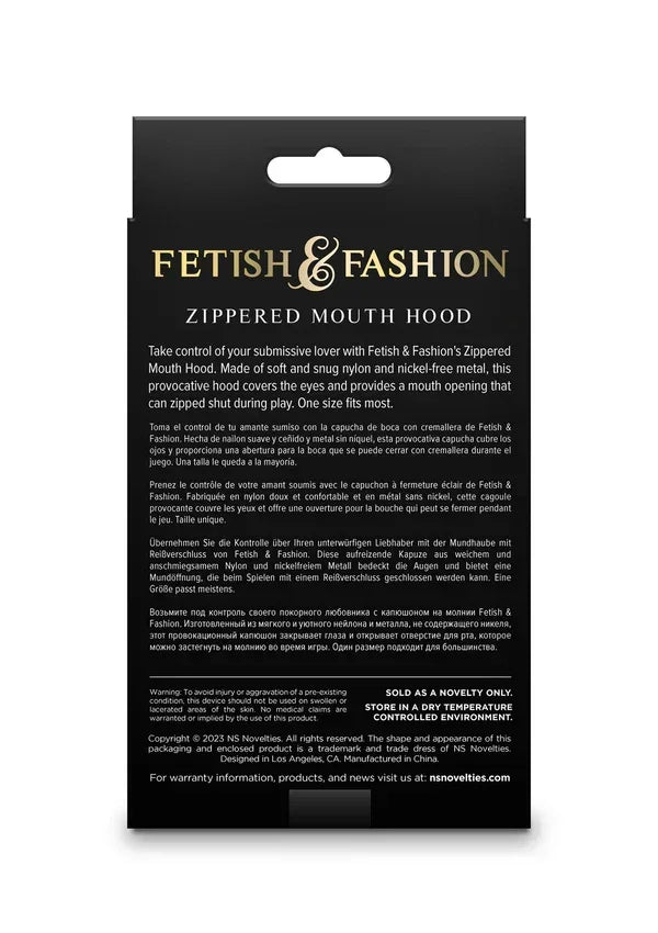 ZipperedMouthHoodbyNSNovelties5 @ Happytoys Sexshop: online sex shop for Feeling Happy & Easy 😊 the erotic store owned by a woman