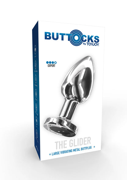 Bestel: Buttocks Vibrating Metal Buttplug L by ToyJoy - bij Happytoys: de erotische sex webshop | liever Happy dan Easy ⭐⭐⭐⭐⭐
