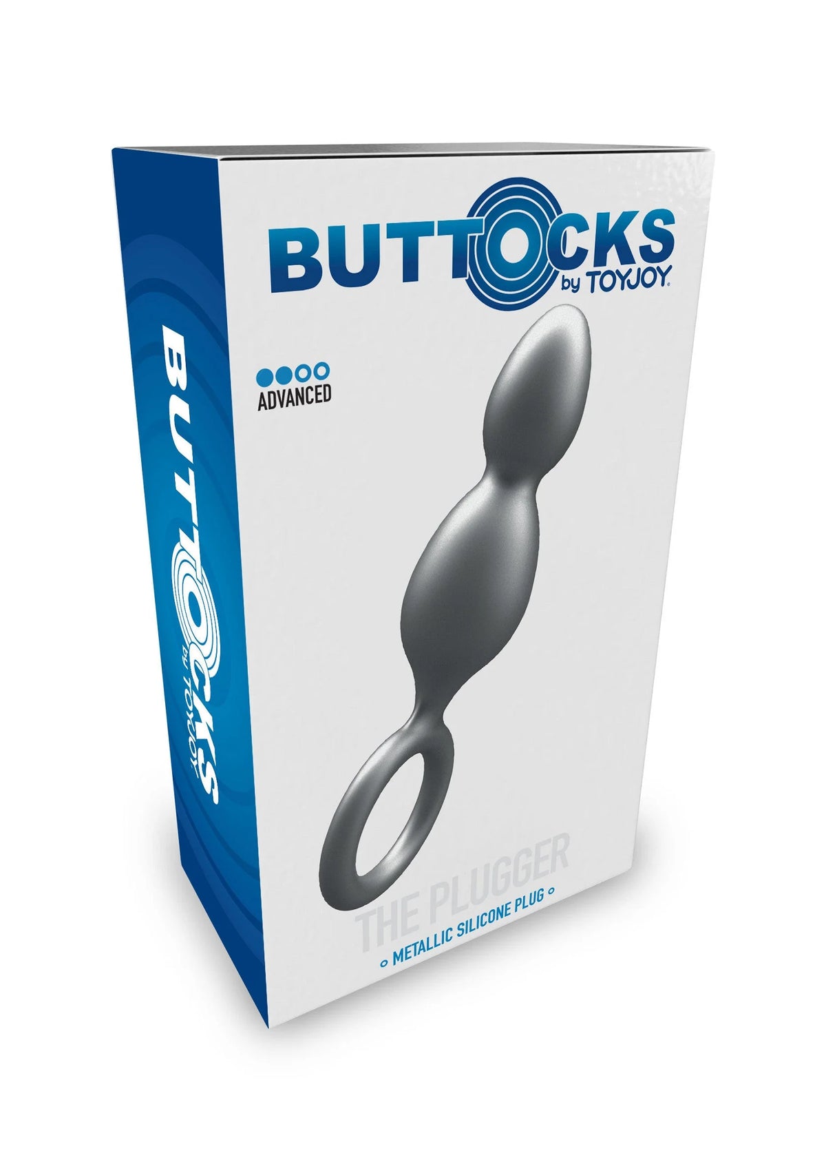 Bestel: Buttocks The Plugger 2 - Balls Metallic Silicone Plug by ToyJoy - bij Happytoys: de erotische sex webshop | liever Happy dan Easy ⭐⭐⭐⭐⭐