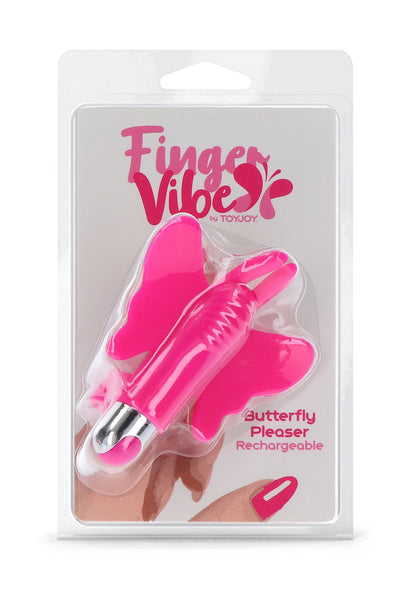 Bestel: Finger Vibe Butterfly Pleaser Rechargeable by ToyJoy - bij Happytoys: de erotische sex webshop | liever Happy dan Easy ⭐⭐⭐⭐⭐