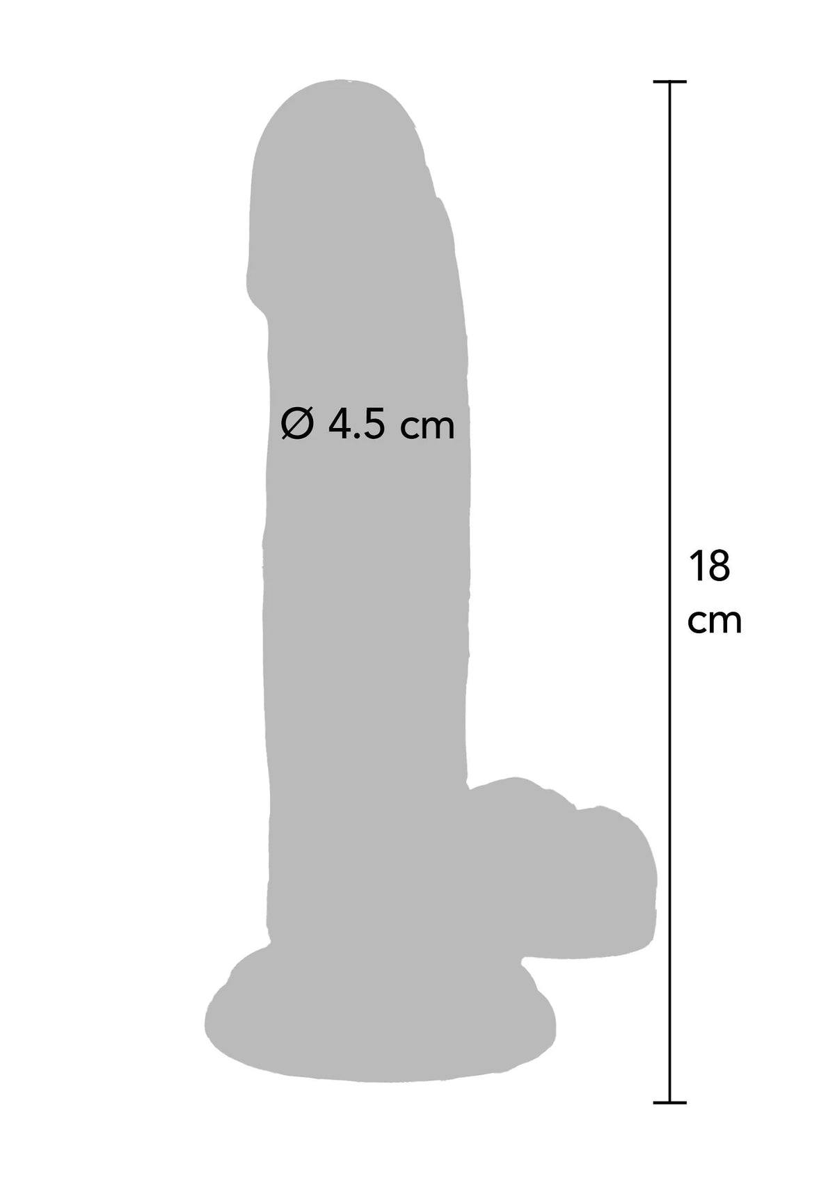Bestel: Get Real Clear Dildo with Balls 7' by ToyJoy - bij Happytoys: de erotische sex webshop | liever Happy dan Easy ⭐⭐⭐⭐⭐