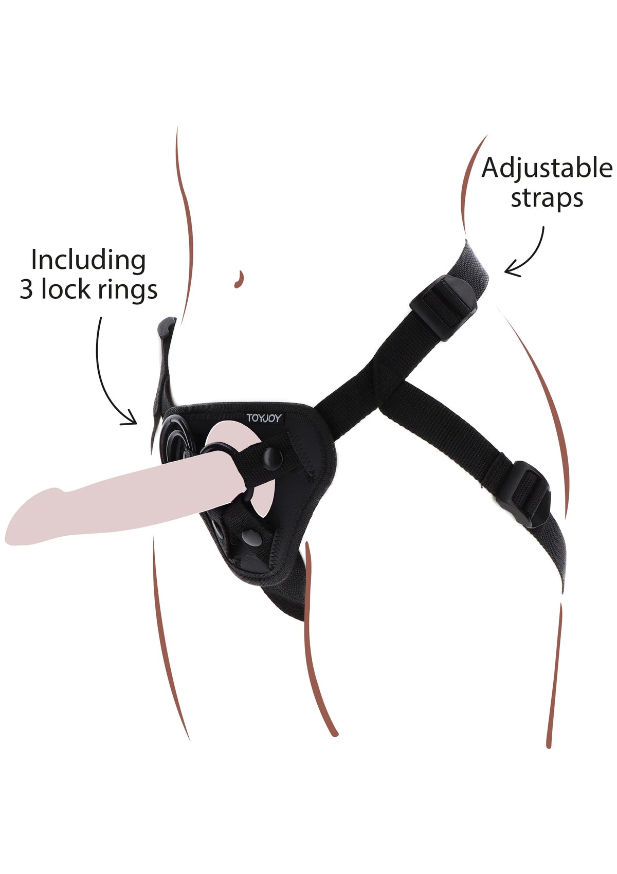 Bestel: Strap - On Harness - bij Happytoys: de erotische sex webshop | liever Happy dan Easy ⭐⭐⭐⭐⭐