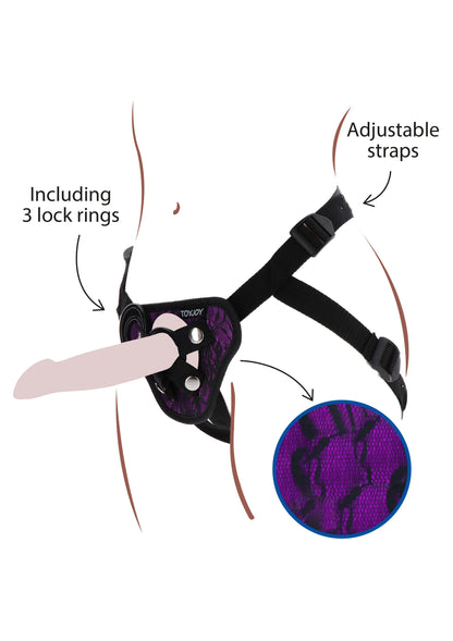 Bestel: Strap - On Lace Harness - bij Happytoys: de erotische sex webshop | liever Happy dan Easy ⭐⭐⭐⭐⭐