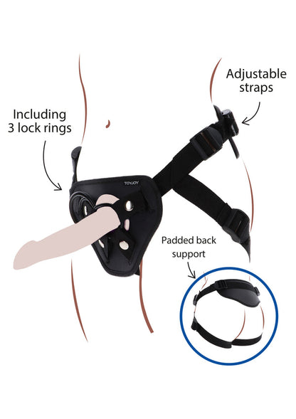 Strap-On Full Cover Harness by ToyJoy Get Real