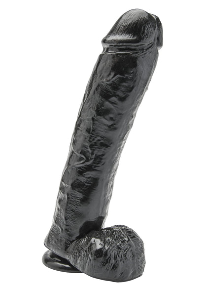 Bestel: Dildo PVC 28 cm by ToyJoy - bij Happytoys: de erotische sex webshop | liever Happy dan Easy ⭐⭐⭐⭐⭐ - Zwart - 10169 - BLACK