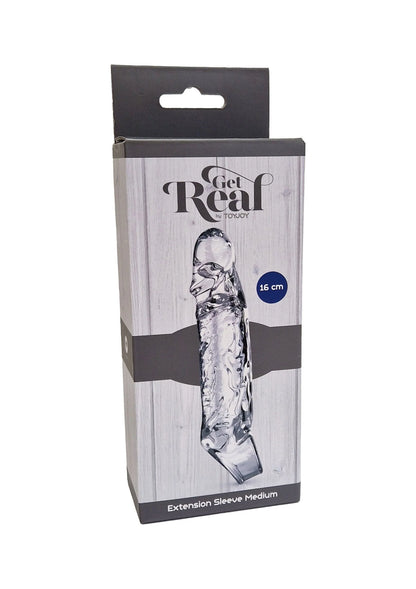 Bestel: Extension Sleeve TPE Medium 16 cm by ToyJoy - bij Happytoys: de erotische sex webshop | liever Happy dan Easy ⭐⭐⭐⭐⭐ - Transparant - 10213 - CLEAR