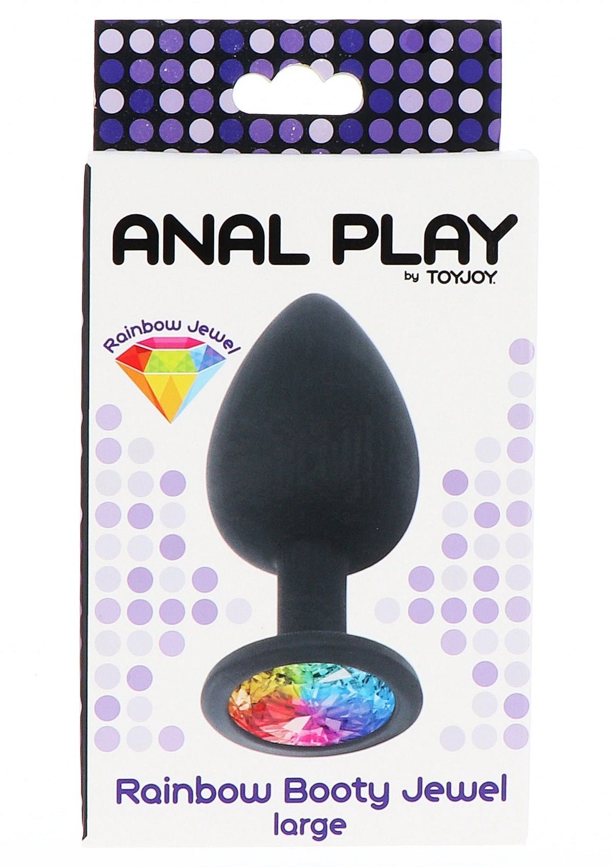Bestel: Rainbow Booty Jewel Large - bij Happytoys: de erotische sex webshop | liever Happy dan Easy ⭐⭐⭐⭐⭐