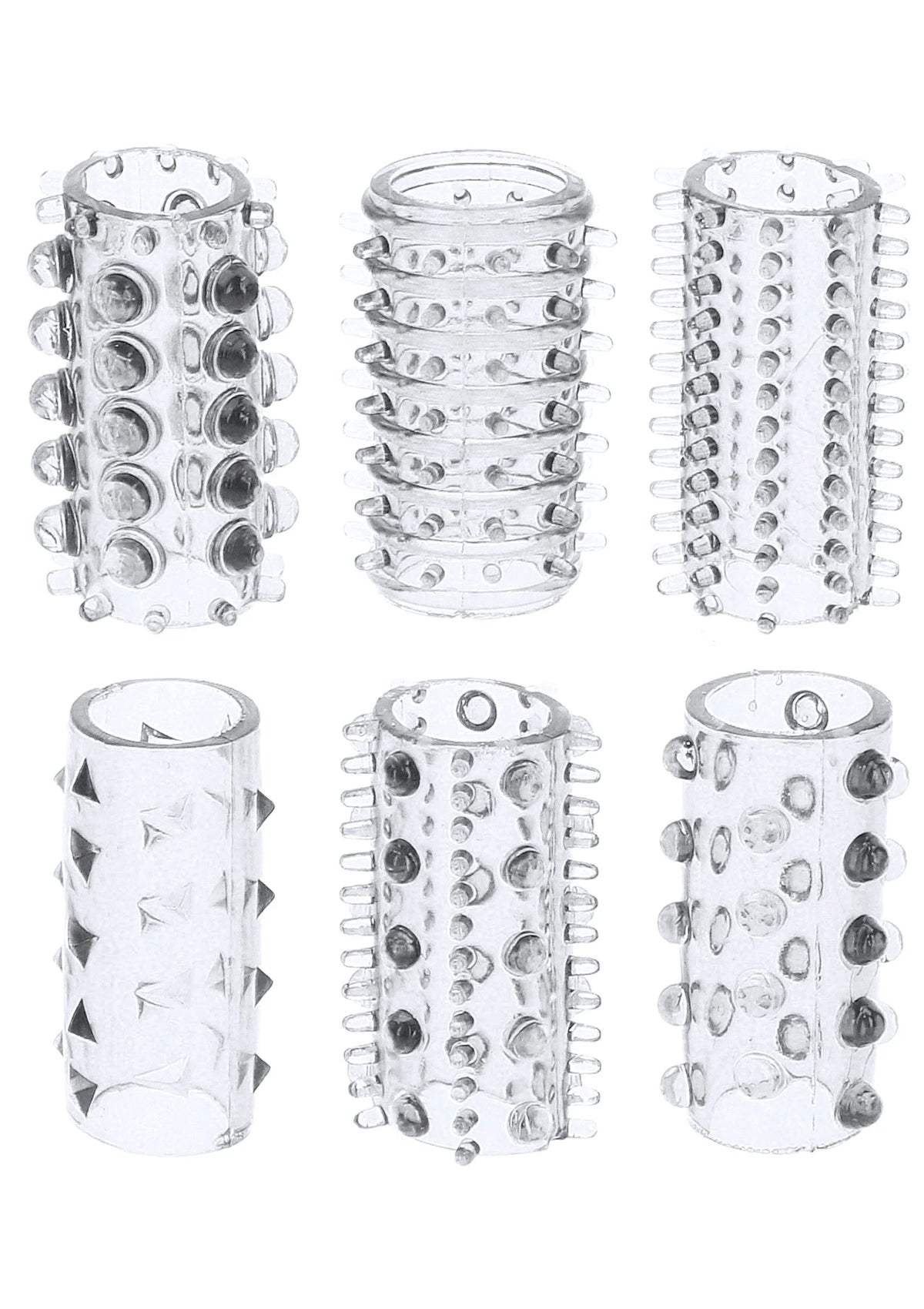 Bestel: Power Penis Sleeve Set - bij Happytoys: de erotische sex webshop | liever Happy dan Easy ⭐⭐⭐⭐⭐ - Default Title - 10455 - CLEAR