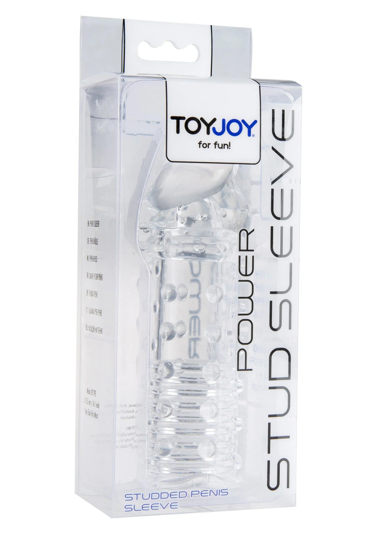 Bestel: Manpower Power Stud Sleeve by ToyJoy - bij Happytoys: de erotische sex webshop | liever Happy dan Easy ⭐⭐⭐⭐⭐