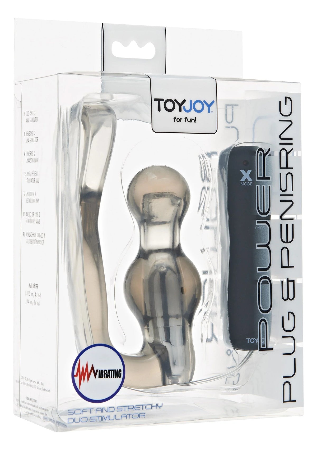 Bestel: Manpower Power Plug & Penisring Vibrating by ToyJoy - bij Happytoys: de erotische sex webshop | liever Happy dan Easy ⭐⭐⭐⭐⭐