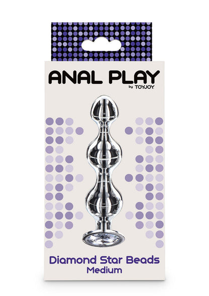 Diamond Star Beads Medium by ToyJoy Anal Play
