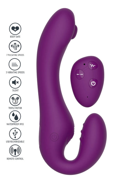 Bestel: Strapless Strap - On Pulse Vibrator by Xocoon - bij Happytoys: de erotische sex webshop | liever Happy dan Easy ⭐⭐⭐⭐⭐