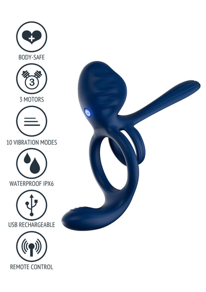 Bestel: Dualdrive Couples Slimline Vibrator Ring by Xocoon - Vibrerende cockring bij Happytoys.nl, happytoys.be, Happytoys.ae: erotische sex webshop | liever Happy dan Easy ⭐⭐⭐⭐⭐