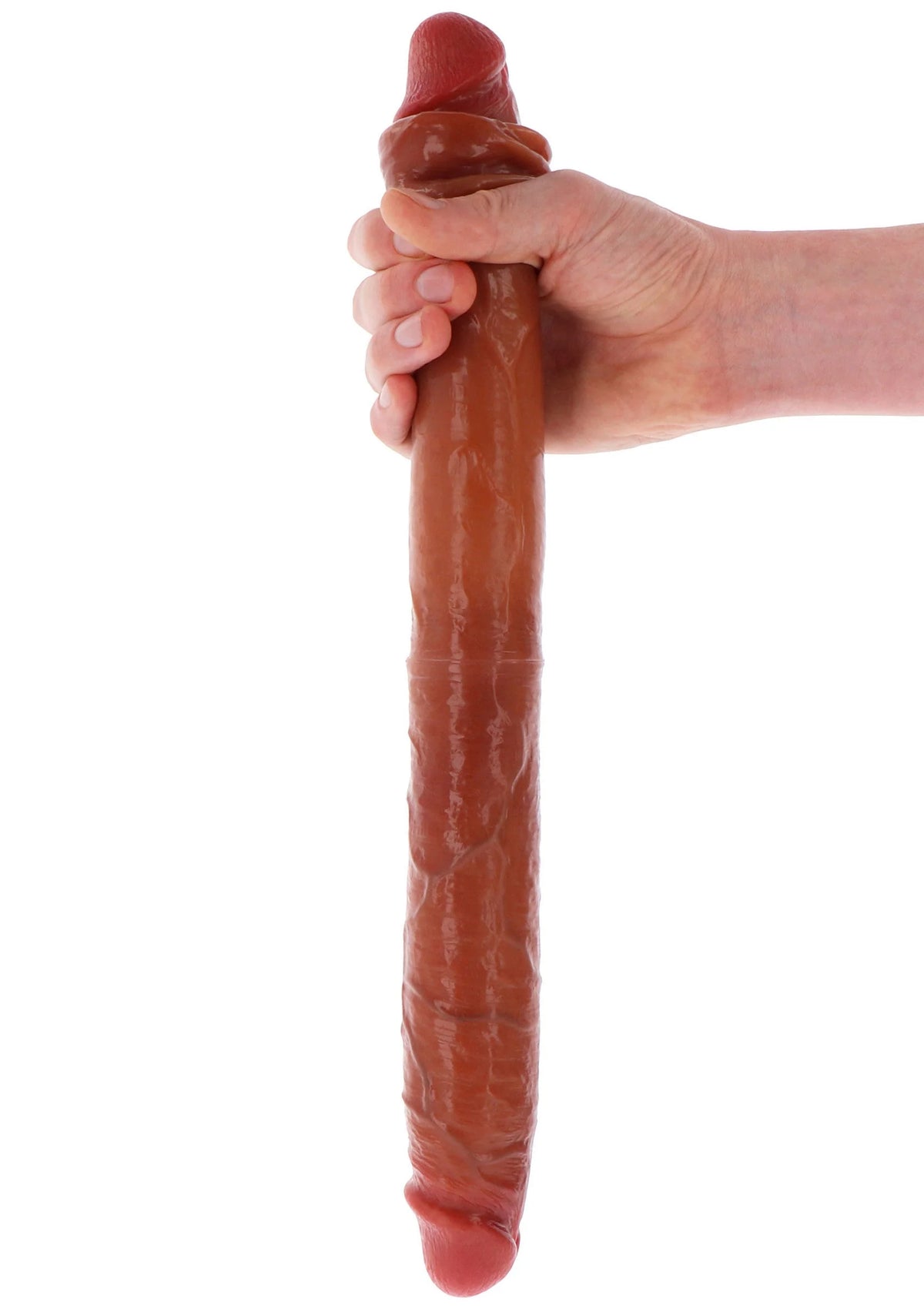 Bestel: Get Real Silicone Foreskin Double Dong 46 cm by ToyJoy - bij Happytoys: de erotische sex webshop | liever Happy dan Easy ⭐⭐⭐⭐⭐