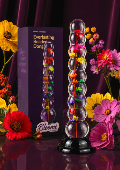 Bestel: Everlasting Bloom Beaded Dong by ToyJoy Bloomé - bij Happytoys.nl, happytoys.be, Happytoys.ae: erotische sex webshop | liever Happy dan Easy ⭐⭐⭐⭐⭐