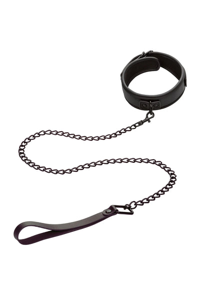 Beste vandaag nog: Nocturnal Collar & Leash by CalExotics Nocturnal - bij Happytoys Sexshop: online sex shop for Feeling Happy & Easy 😊 - Default Title - 11932 - BLACK