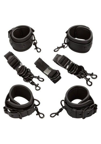 Bestel: Nocturnal Bed Restraints by CalExotics - bij Happytoys: de erotische sex webshop | liever Happy dan Easy ⭐⭐⭐⭐⭐ - Default Title - 11936 - BLACK