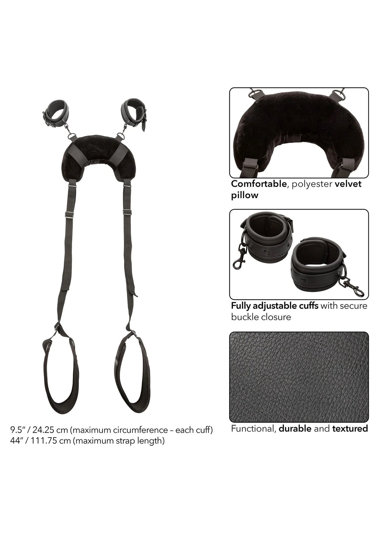 Bestel: Nocturnal Position Strap with Pillow by CalExotics - bij Happytoys: de erotische sex webshop | liever Happy dan Easy ⭐⭐⭐⭐⭐