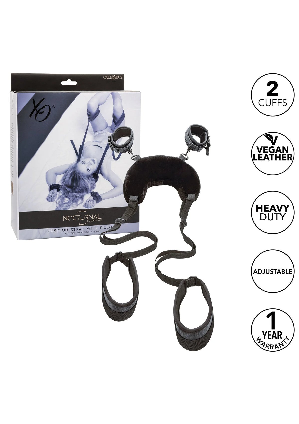Bestel: Nocturnal Position Strap with Pillow by CalExotics - bij Happytoys: de erotische sex webshop | liever Happy dan Easy ⭐⭐⭐⭐⭐