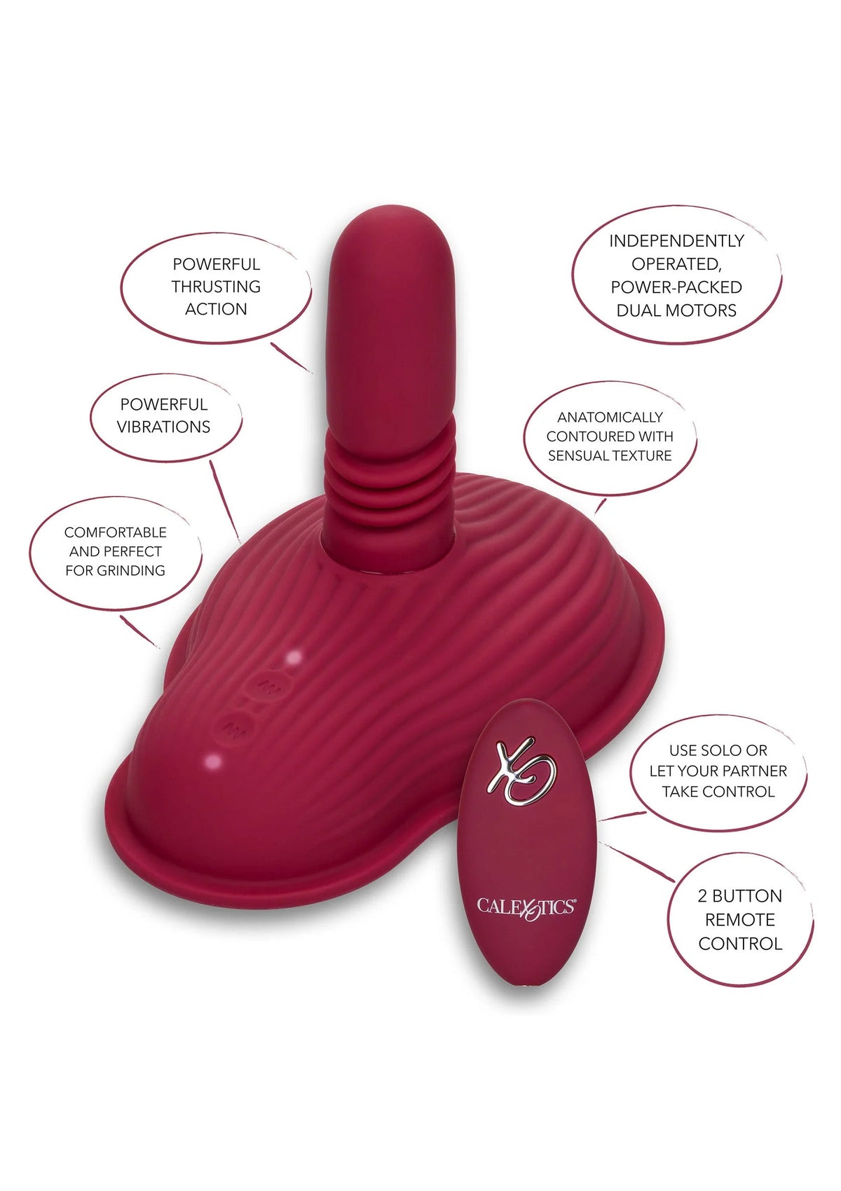 Bestel: Dual Rider Remote Control Thrust & Grind by CalExotics - bij Happytoys: de erotische sex webshop | liever Happy dan Easy ⭐⭐⭐⭐⭐
