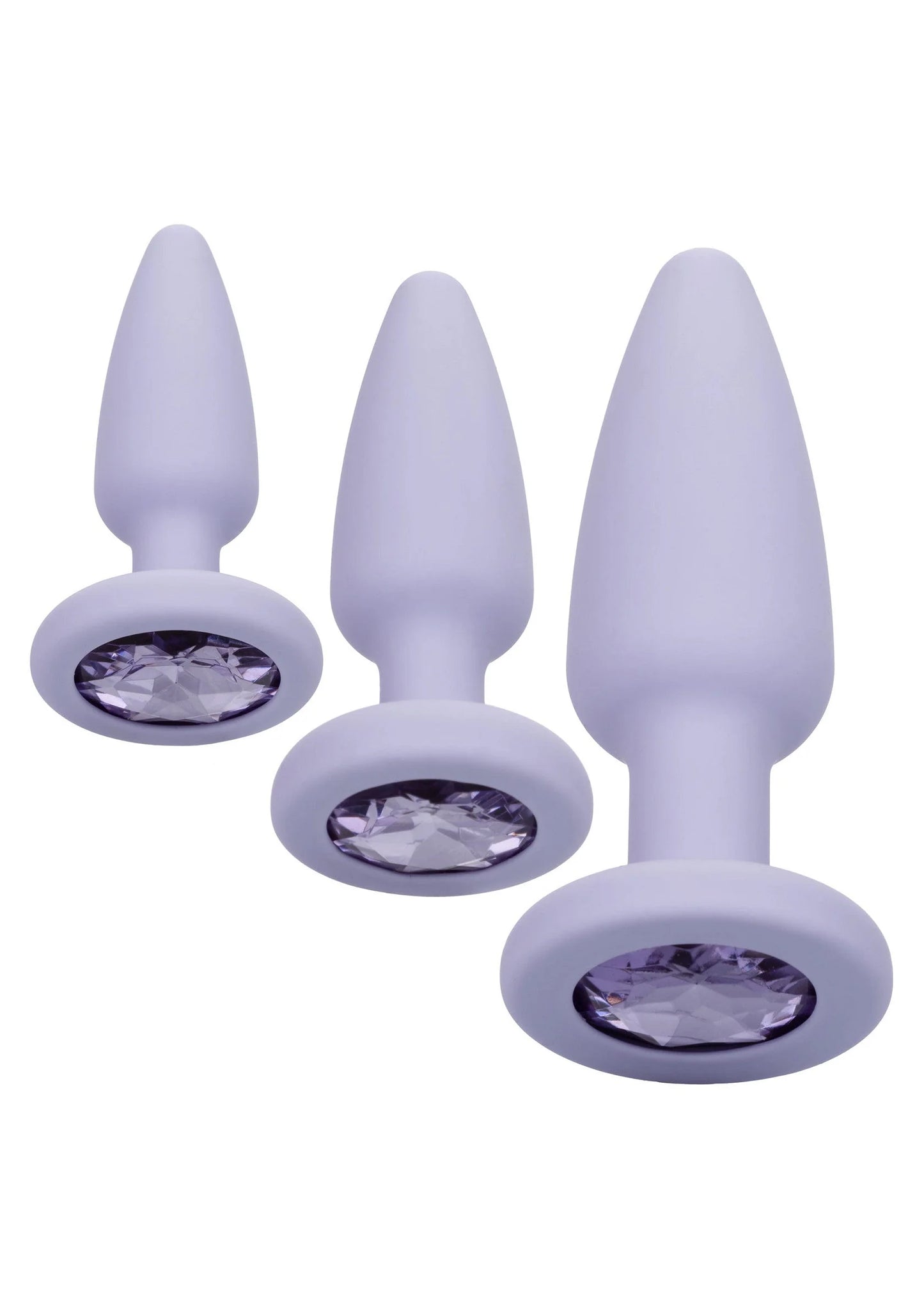 Beste vandaag nog: Crystal Booty Kit buttplugs by CalExotics First Time - bij Happytoys Sexshop: online sex shop for Feeling Happy & Easy 😊 - Paars - 12016 - PURPLE