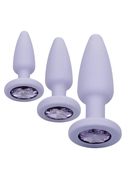 Beste vandaag nog: Crystal Booty Kit buttplugs by CalExotics First Time - bij Happytoys Sexshop: online sex shop for Feeling Happy & Easy 😊 - Paars - 12016 - PURPLE
