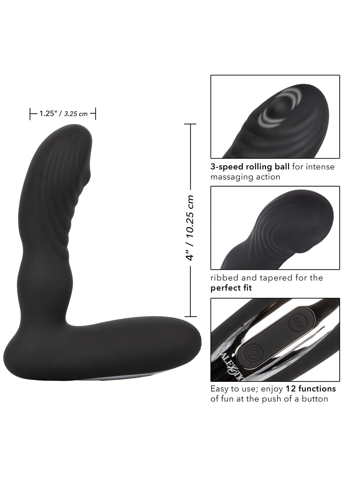 Bestel: Eclipse Roller Ball Probe Anal Vibrator by CalExotics - bij Happytoys: de erotische sex webshop | liever Happy dan Easy ⭐⭐⭐⭐⭐