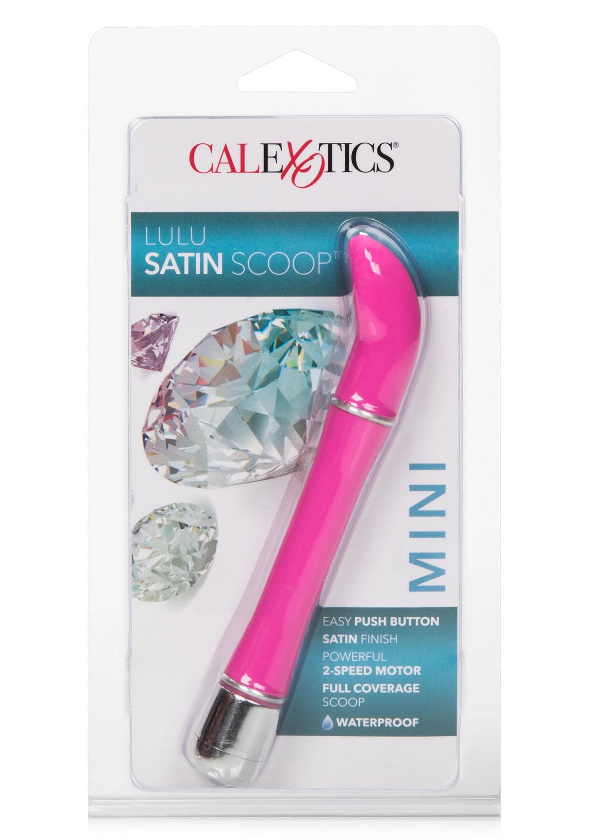 Bestel: Lulu Satin Scoop designvibrator (white) by CalExotics - bij Happytoys: de erotische sex webshop | liever Happy dan Easy ⭐⭐⭐⭐⭐