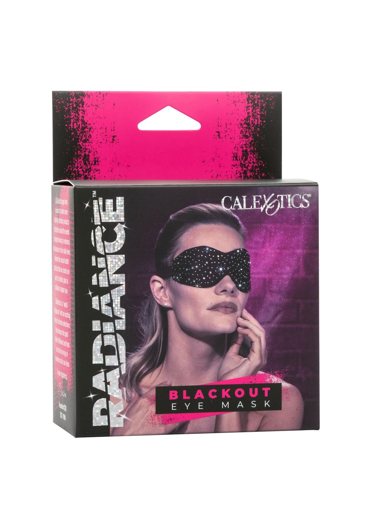 Bestel: Radiance Blackout Eye Mask by CalExotics - bij Happytoys: de erotische sex webshop | liever Happy dan Easy ⭐⭐⭐⭐⭐