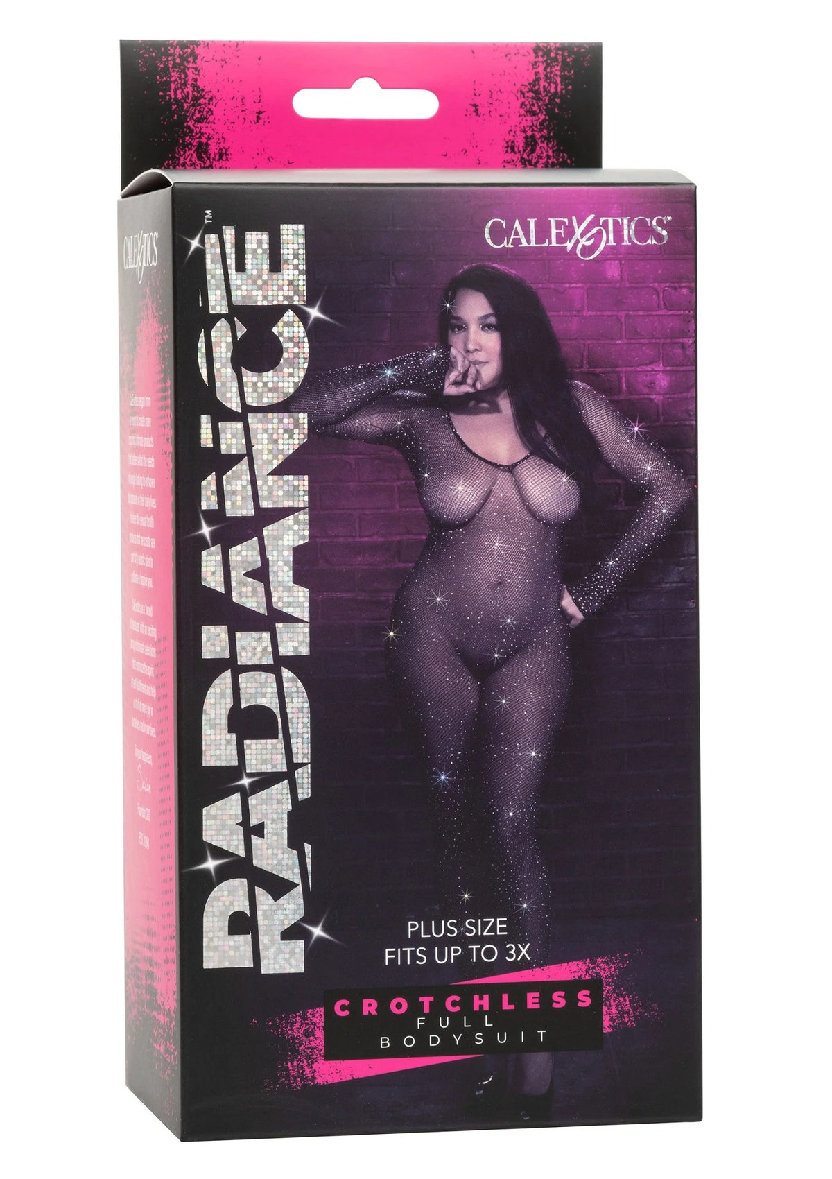 Bestel: Plus Size kruisloos Full Body Suit CalExotics Radiance - bij Happytoys: de erotische sex webshop | liever Happy dan Easy ⭐⭐⭐⭐⭐