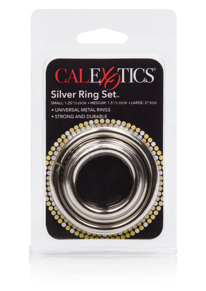 Silberring-Set, 3-teilig