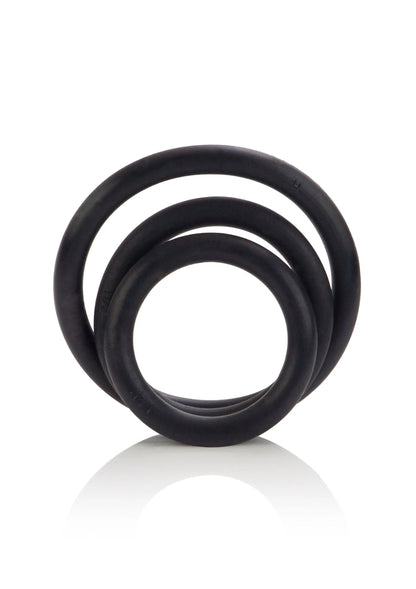 Bestel: Rubber Ring 3 Piece Set by CalExotics Rings - bij Happytoys: de erotische sex webshop | liever Happy dan Easy ⭐⭐⭐⭐⭐ - Default Title - 12705 - BLACK