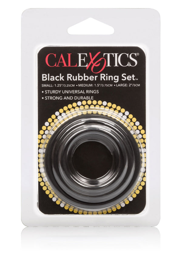 Rubber Ring 3 Piece Set by CalExotics Rings