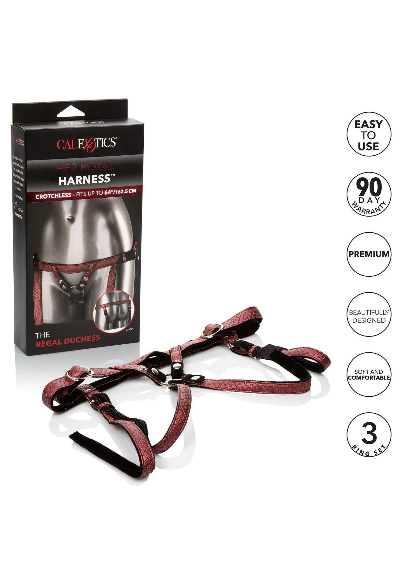 Beste vandaag nog: The Regal Duchess by CalExotics Her Royal Harness - bij Happytoys Sexshop: online sex shop for Feeling Happy & Easy 😊