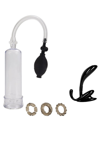 Bestel: His Essential Pump Kit Penis Pomp by CalExotics - bij Happytoys: de erotische sex webshop | liever Happy dan Easy ⭐⭐⭐⭐⭐ - Default Title - 12890 - CLEAR