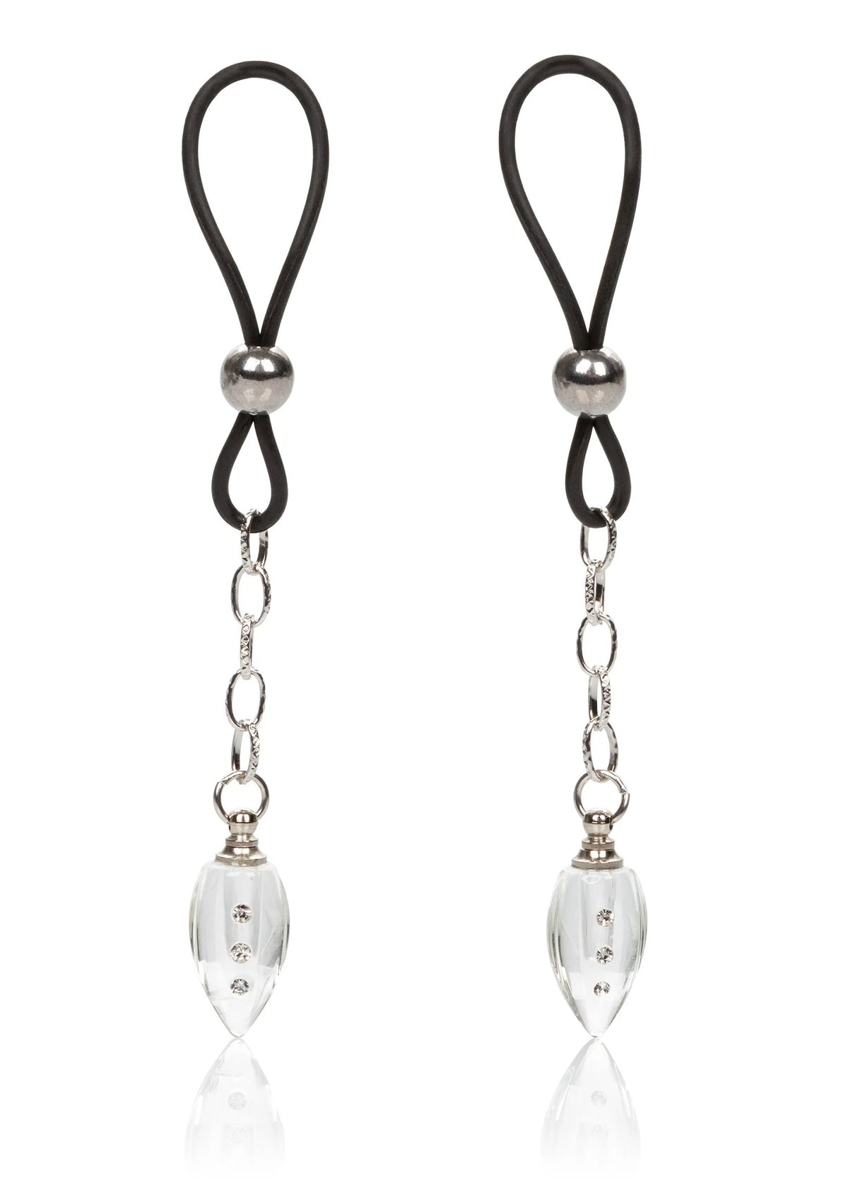 Bestel: Nipple Jewel Crystal Teardrop by CalExotics - bij Happytoys: de erotische sex webshop | liever Happy dan Easy ⭐⭐⭐⭐⭐ - Default Title - 12952 - SILVER