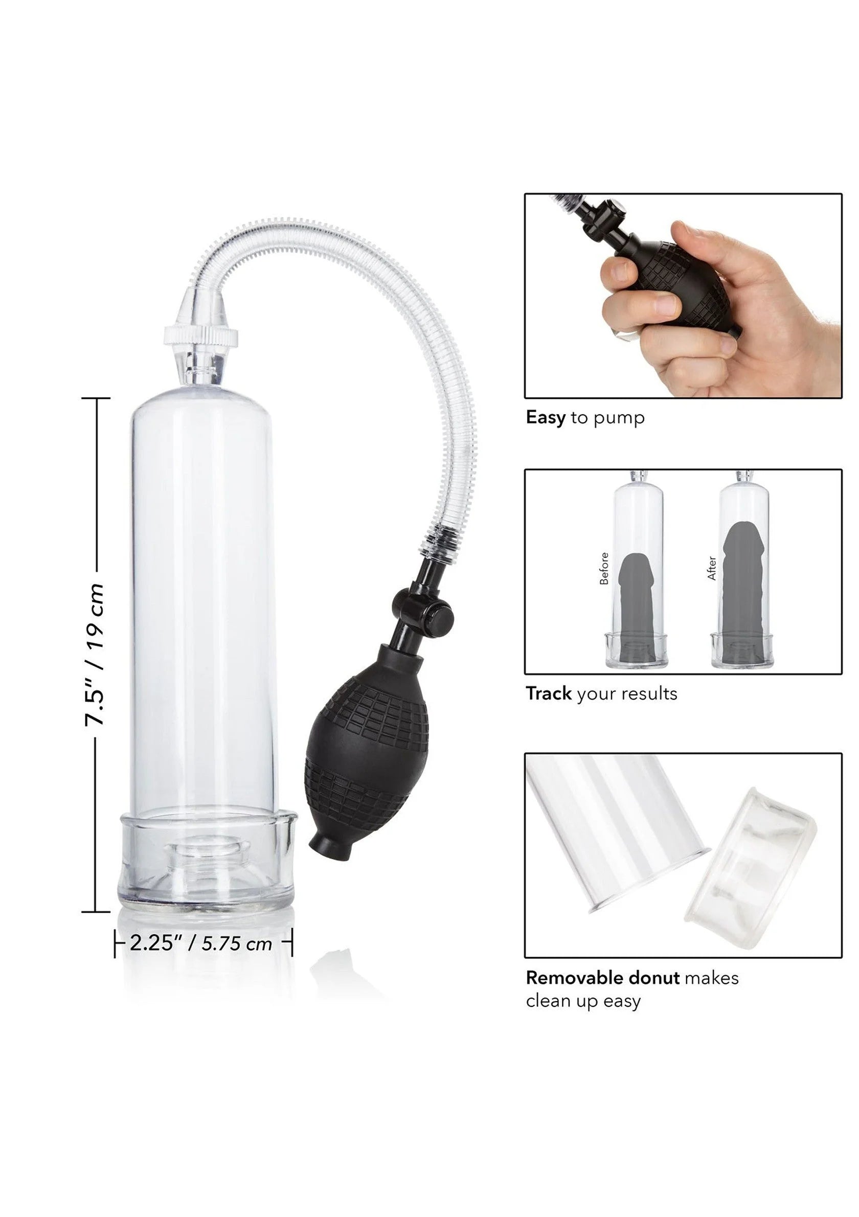 Beste vandaag nog: Erection Pump by CalExotics Dr Joel Kaplan - bij Happytoys Sexshop: online sex shop for Feeling Happy & Easy 😊