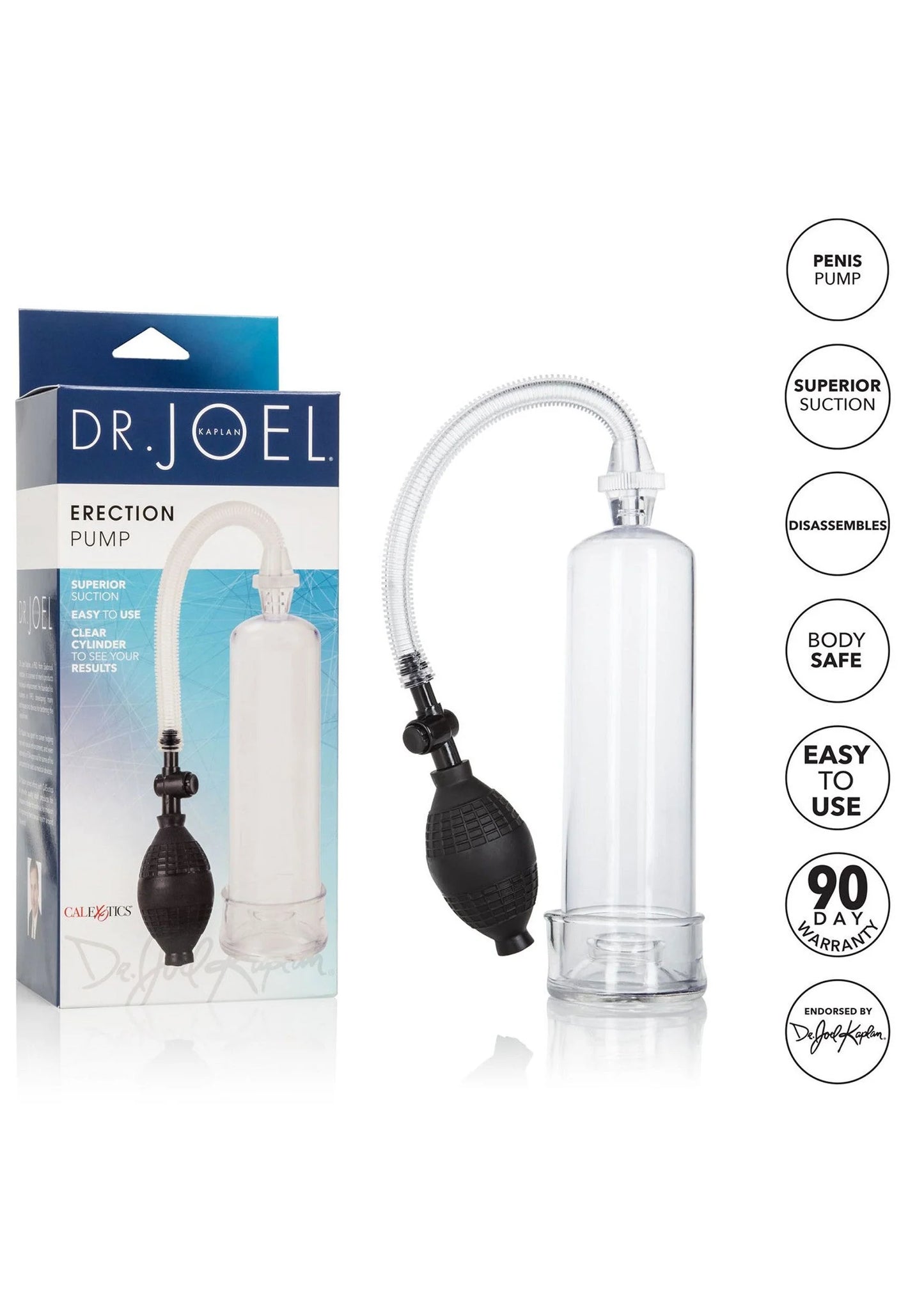 Beste vandaag nog: Erection Pump by CalExotics Dr Joel Kaplan - bij Happytoys Sexshop: online sex shop for Feeling Happy & Easy 😊